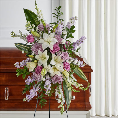 Grateful Hearts Standing Spray –  Eaton Floral Inc, Eaton OH