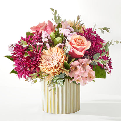 Berry Cobbler Bouquet with Ivory Vase –  Eaton Floral Inc, Eaton OH