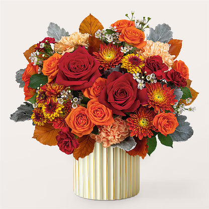 Merlot Bouquet with Ivory Vase –  Eaton Floral Inc, Eaton OH