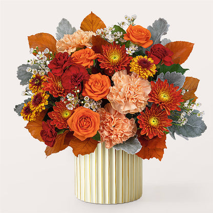 Merlot Bouquet with Ivory Vase –  Eaton Floral Inc, Eaton OH