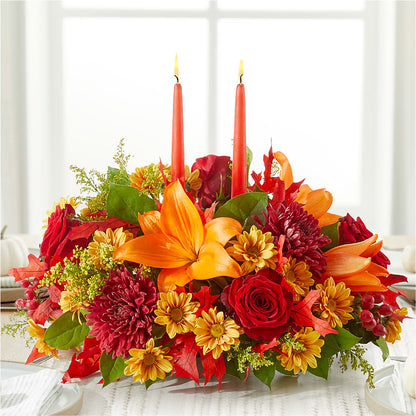 Autumn's Embrace Centerpiece –  Eaton Floral Inc, Eaton OH