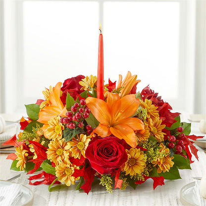Autumn's Embrace Centerpiece –  Eaton Floral Inc, Eaton OH