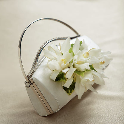 White Purse Decor –  Eaton Floral Inc, Eaton OH